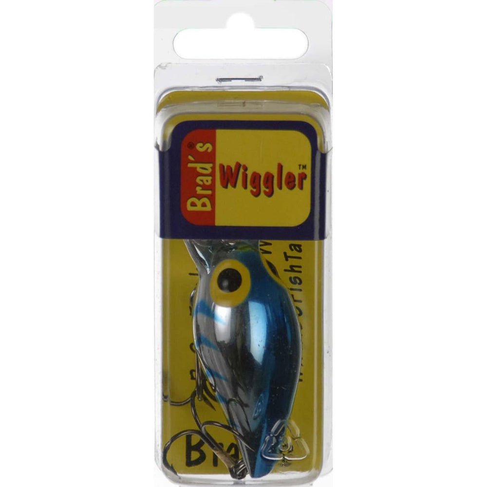 BS Fish Tales Wiggler Met HRGB crankbait in silver/blue attracts trout and bass