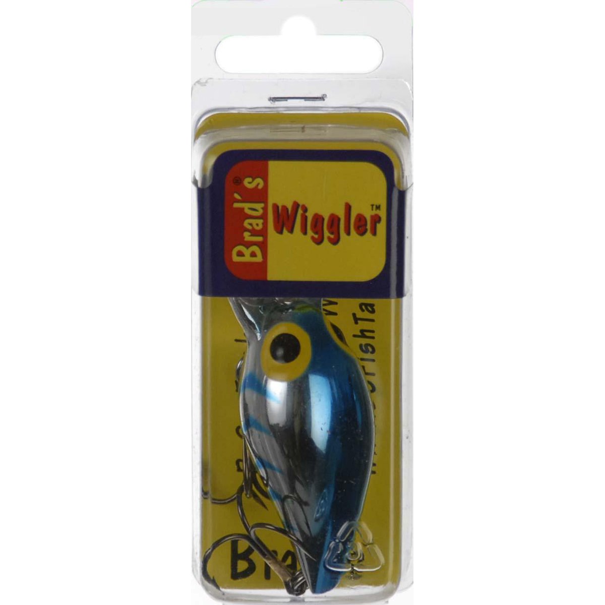 BS Fish Tales Wiggler Met HRGB crankbait in silver/blue attracts trout and bass