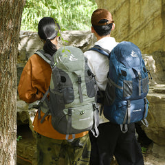 Bseash 50L hiking backpack side pocket enables quick access to water bottles