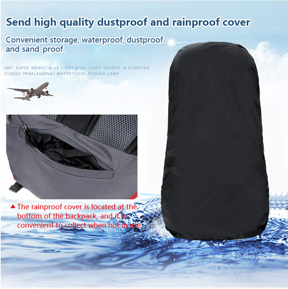 Bseash 60L backpack main compartment organized for day trips