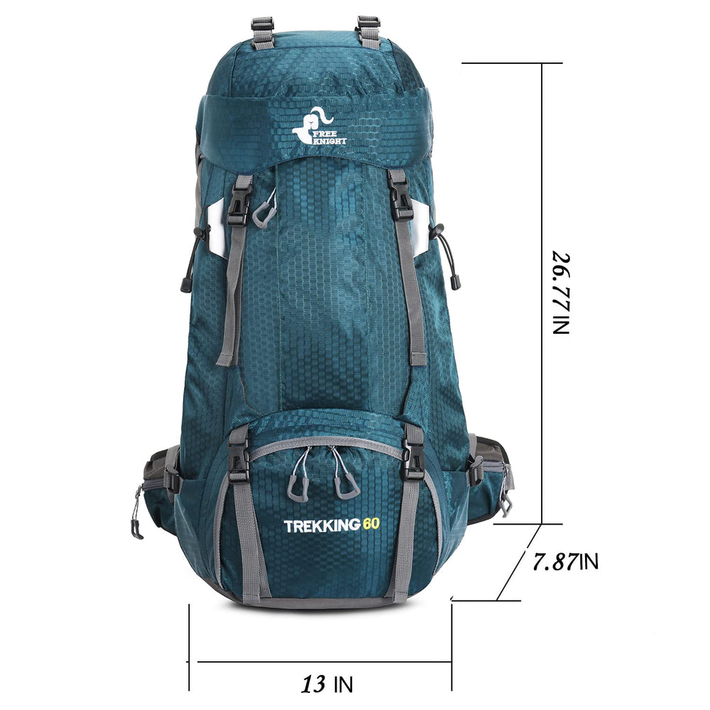 Bseash 60L backpack side pocket with water bottle for hydration on hikes