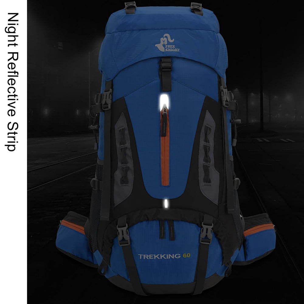 Bseash 60L water-resistant material withstands rain and rough trails.