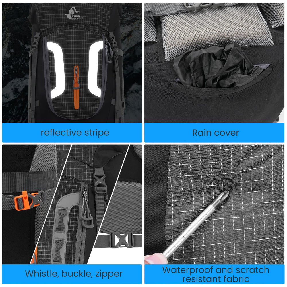 Bseash 80L rain cover protects belongings in heavy rain