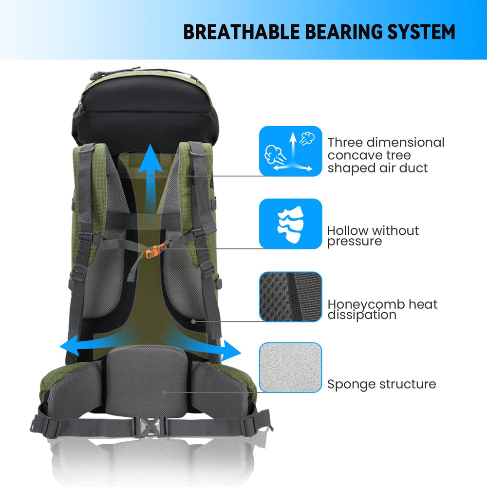 Bseash 80L water bladder pouch enables quick hydration on trails
