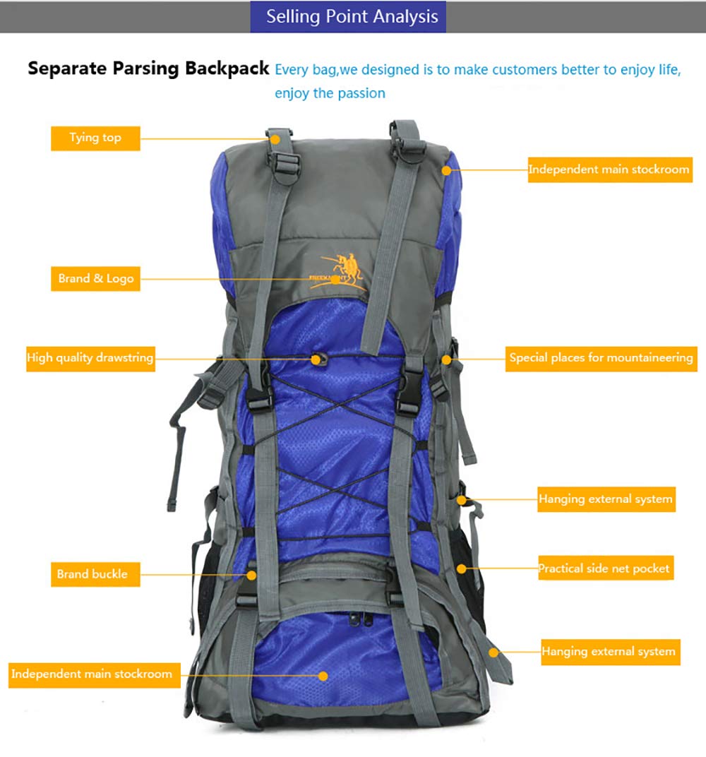 Bseash sleeping bag compartment keeps bulky items separate