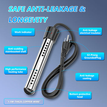 BSEED quiet motor and suction cups keep the shower steady.