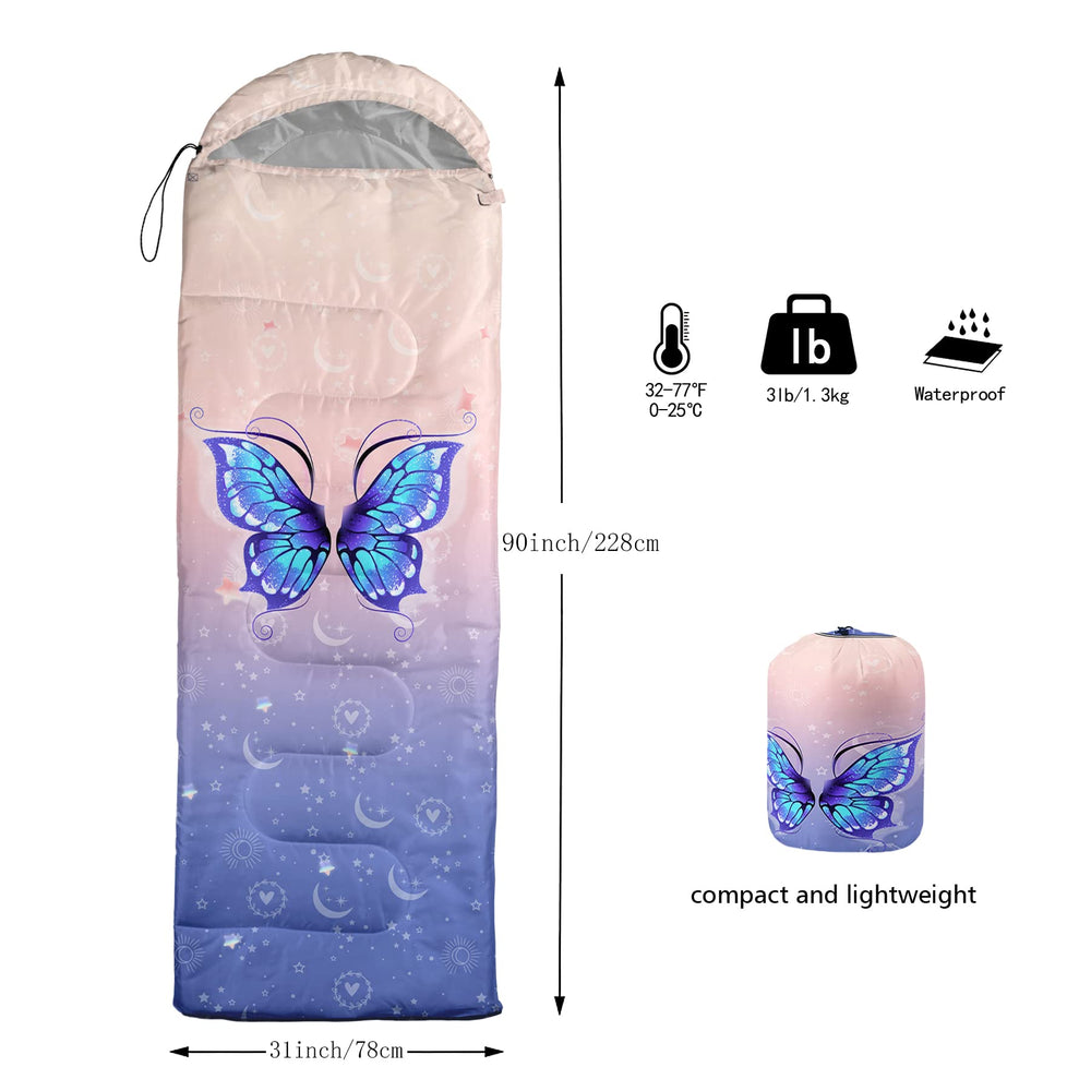 BSNTHO blue butterfly compact-pack size ideal for camping trips.