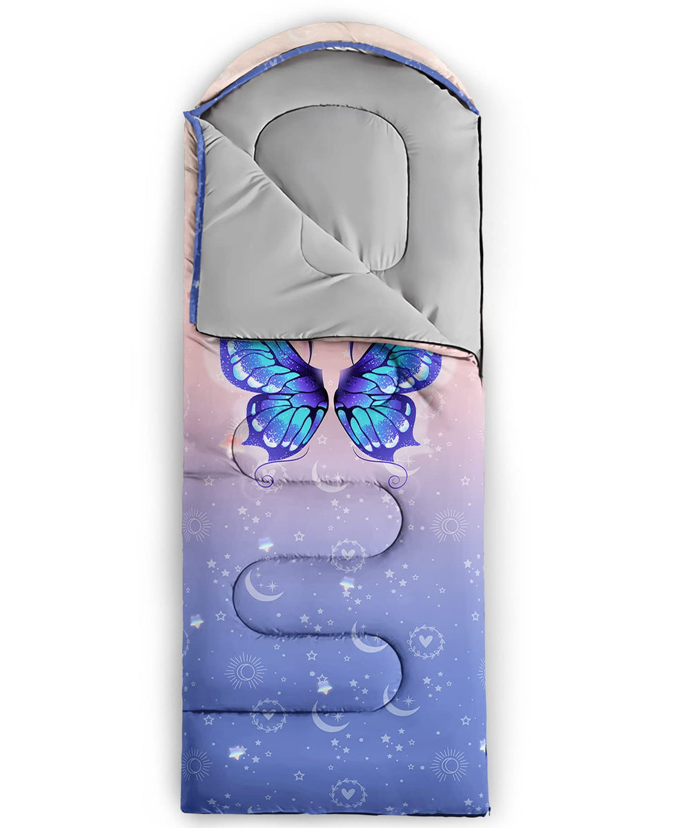 BSNTHO blue butterfly lining-190t offers soft comfort next to skin.
