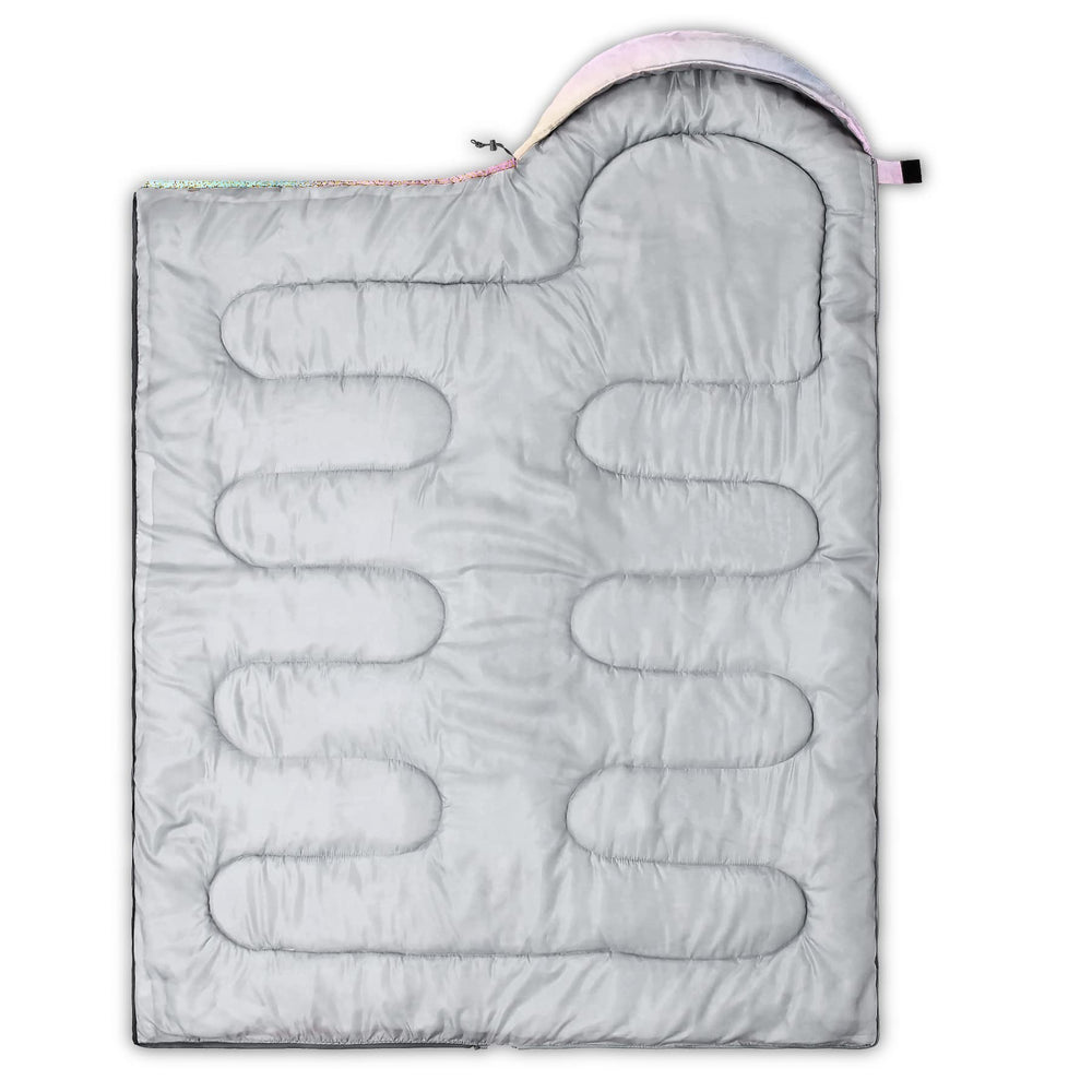 BSNTHO Butterfly Cloud sleeping bag size comparison for family use.