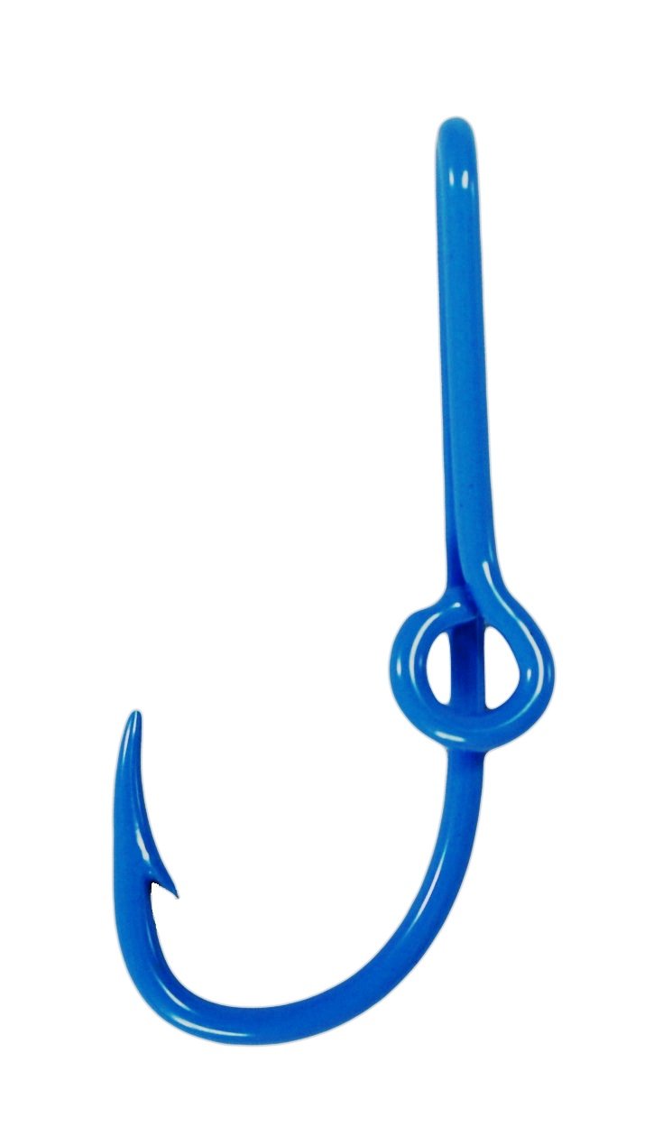 BT Outdoors cap display featuring practical hat hook that doubles as tie clasp.