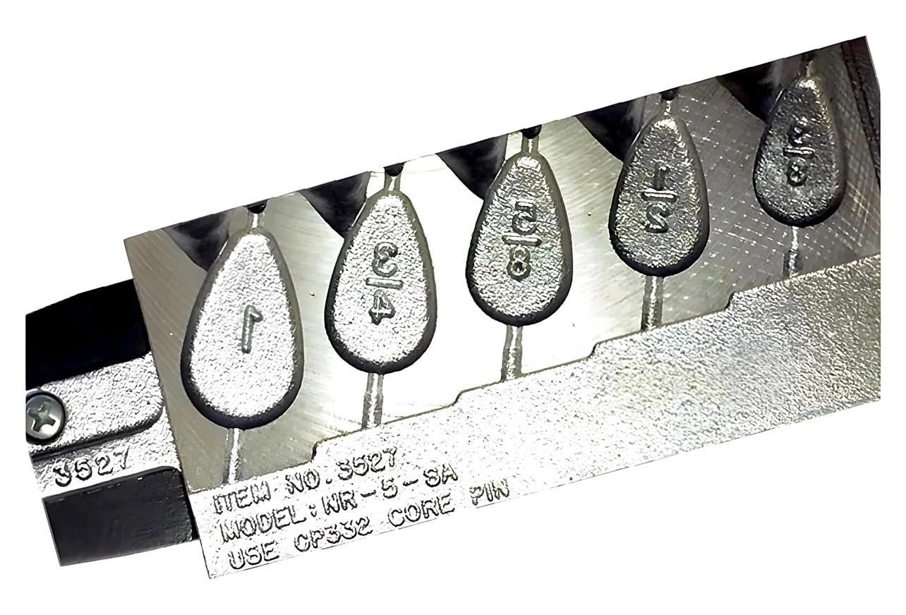 BT Outdoors Do It Mold 5/8oz No Roll Sinker with core pins reduces setup time