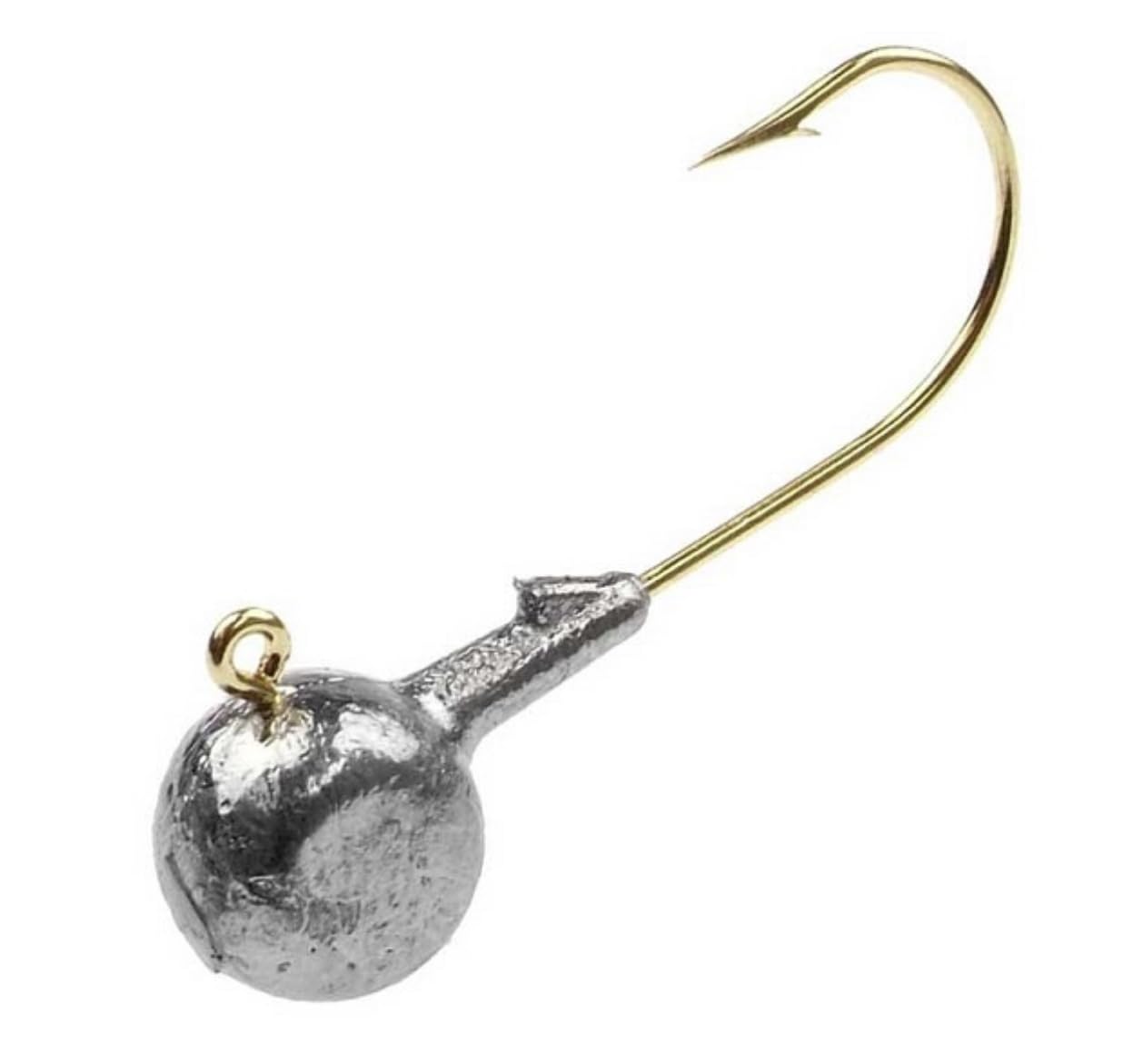 BT Outdoors aspirin-head jig 5/8oz showing barb collar for improved bait presentation