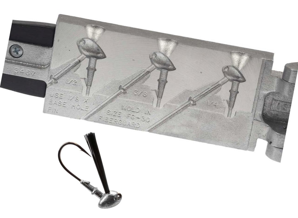 BT Outdoors Do It Mold Brush Jig quarter-ounce in weedless setup for heavy cover