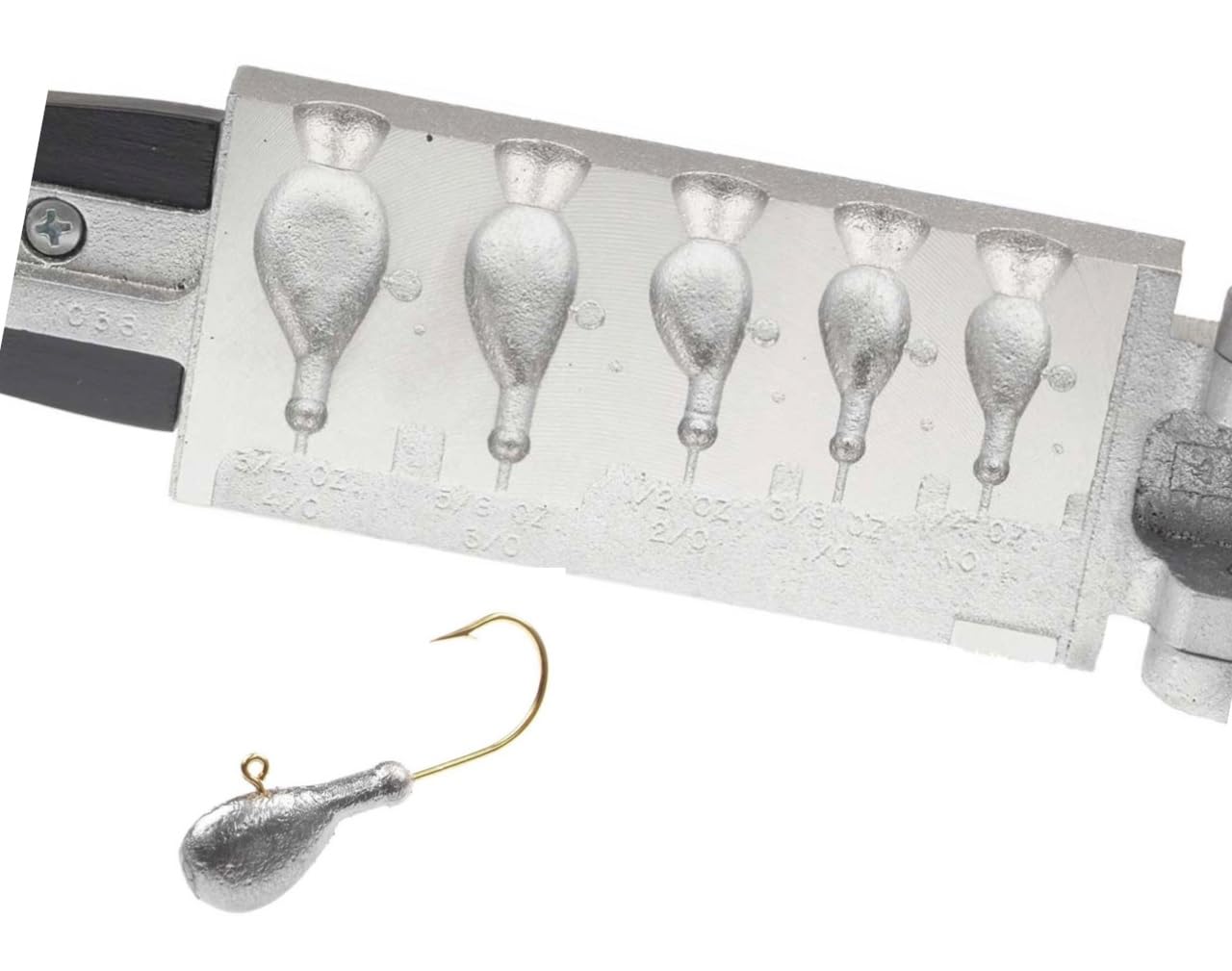 BT Outdoors Do It Mold flat head jig 1/4 oz ideal for stable bottom presentation