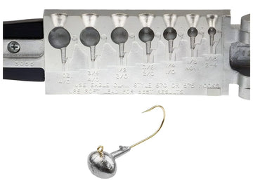 BT Outdoors Do It Mold football jig head in 1/16 oz, upright hook for bottom fishing