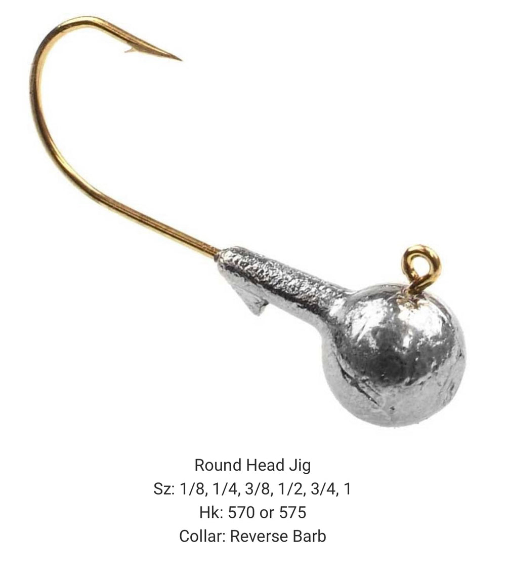BT Outdoors Do it Mold Round Head Jig 1-4oz improves weedline casting stability.