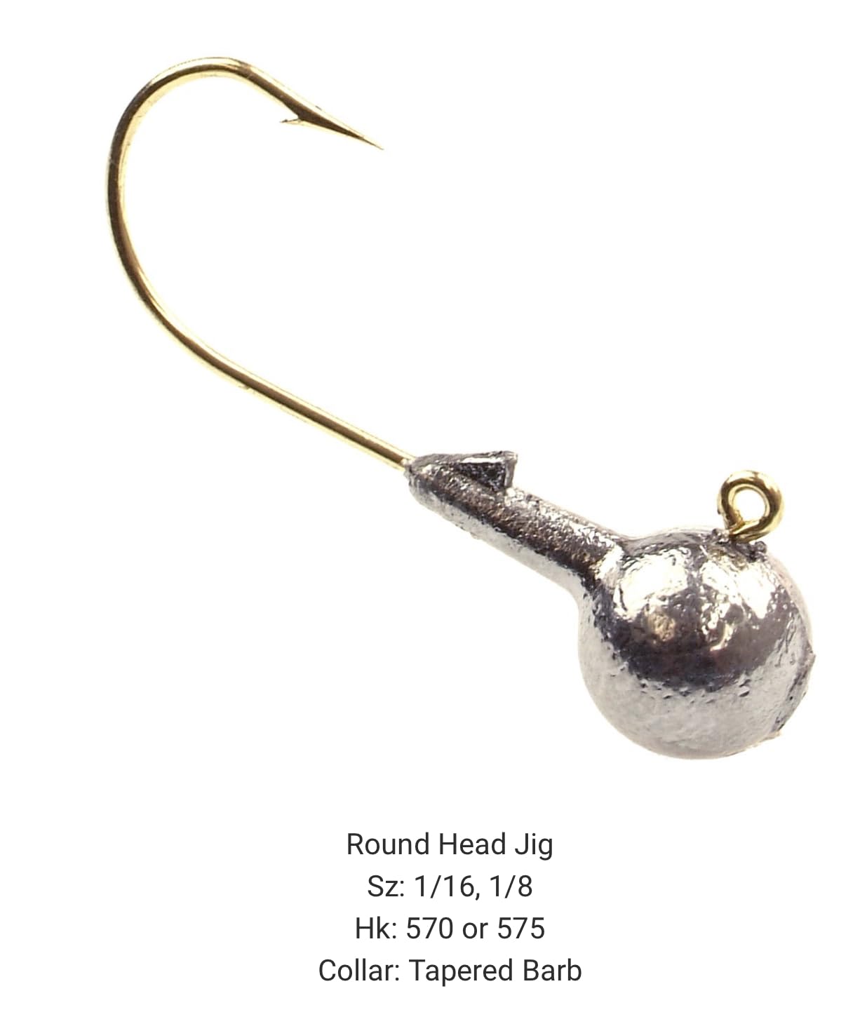 BT Outdoors Do It Mold round head jig 1/8 oz ideal for bass and panfish presentation