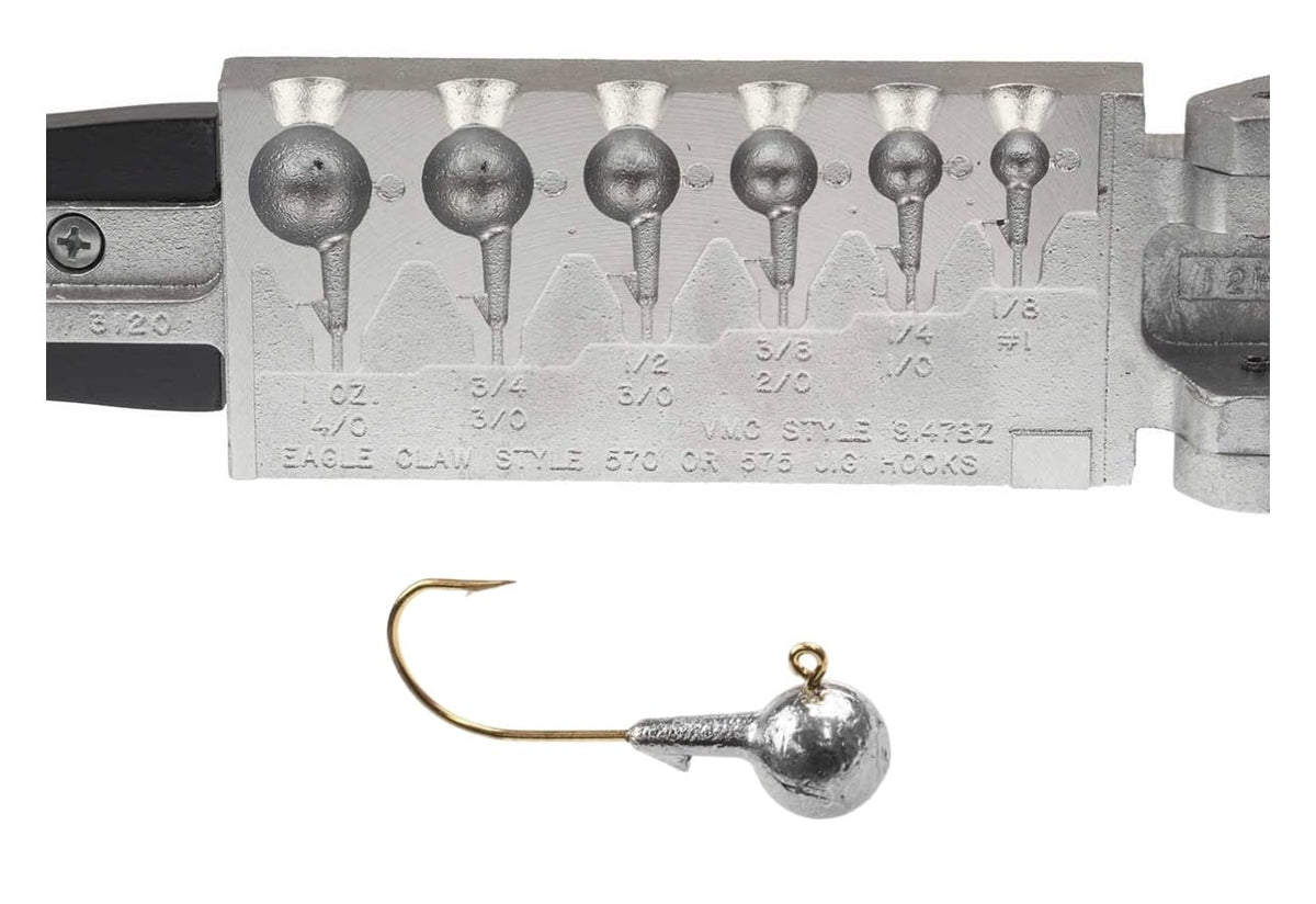 BT Outdoors Do it Mold Round Head Jig 1-8oz secures plastics for smooth action.