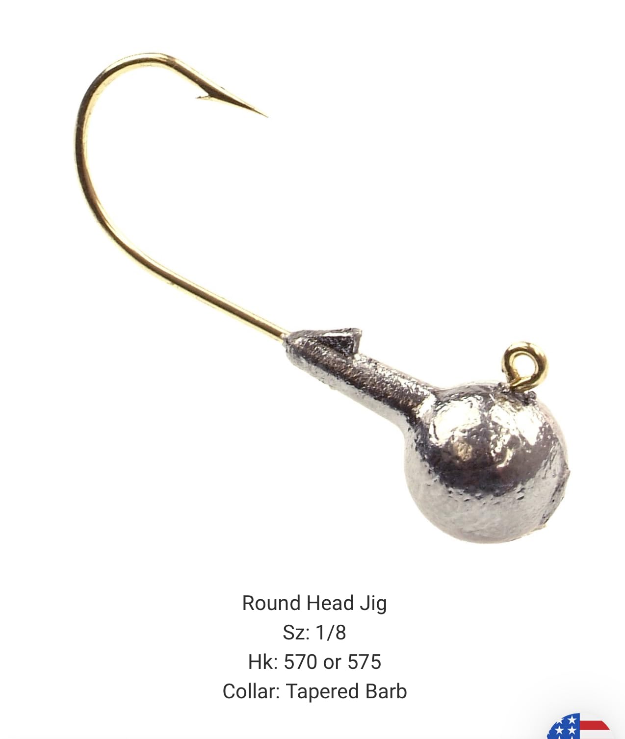 BT Outdoors Do It Mold round head jig collar tapered barb reduces plastic tearing