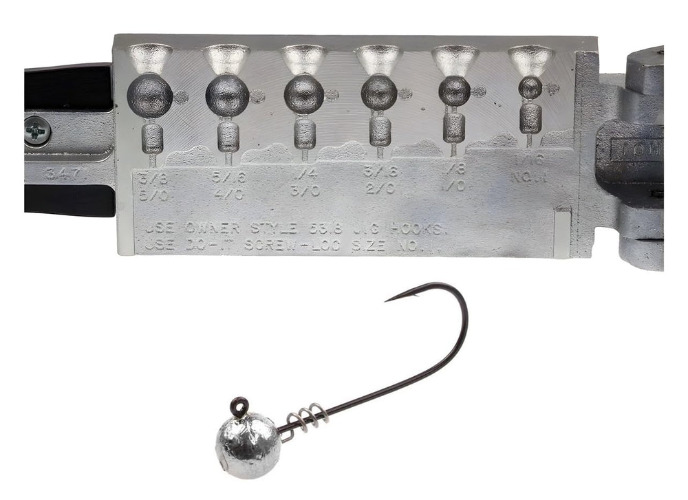 BT Outdoors Do It Mold Round Head Jig with Screw-Loc in 1/16oz secures soft bait for clean hookups