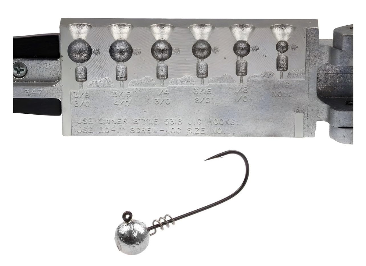 BT Outdoors Do It Mold Round Head Jig with Screw-Loc in 1/16oz secures soft bait for clean hookups