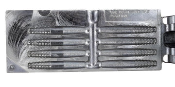 BT Outdoors Midwest Finesse Rig mold front view for economical eight-cavity production.