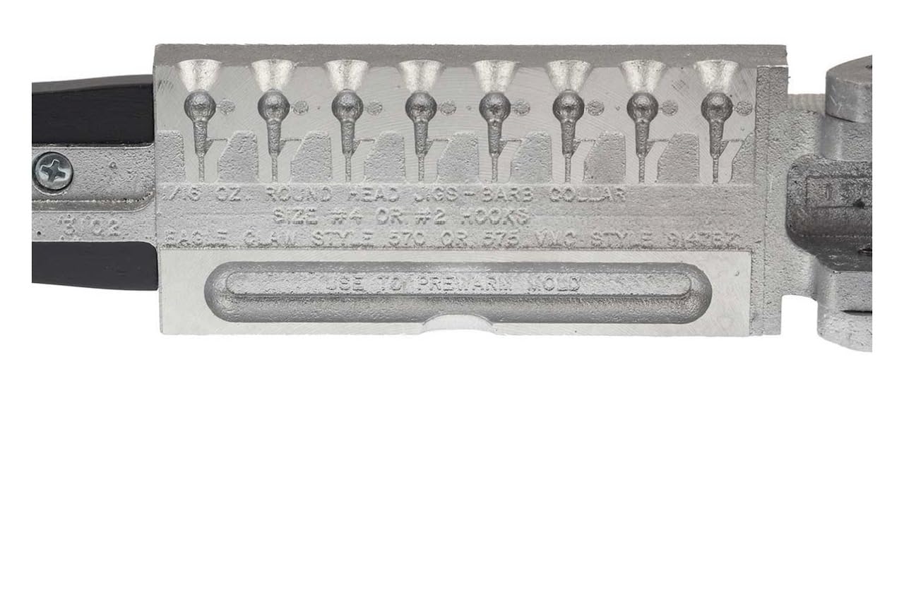 BT Outdoors Do-It Molds 3102 RHB-8-16 eight-cavity jig head mold for efficient production.