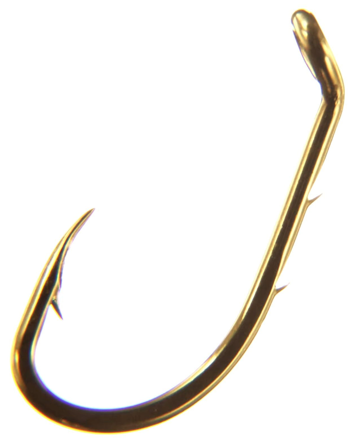 BT Outdoors Eagle Claw 181 Bronze Bait Holder Hooks 100-Pack on display with durable bronze finish.