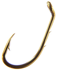 BT Outdoors Eagle Claw 181 Bronze Bait Holder Hooks 100-Pack on display with durable bronze finish.