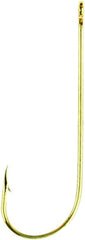 BT Outdoors Eagle Claw 202 gold wire hooks close-up with Aberdeen finish for crappie and perch