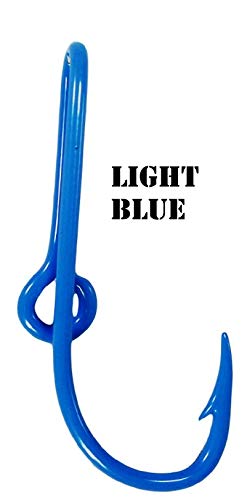 BT Outdoors light blue hat hook pin close-up shows durable powder coating.