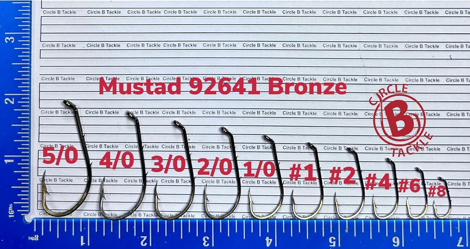 BT Outdoors Mustad 92641 bronze bait holder hook beaked point for better bite hold