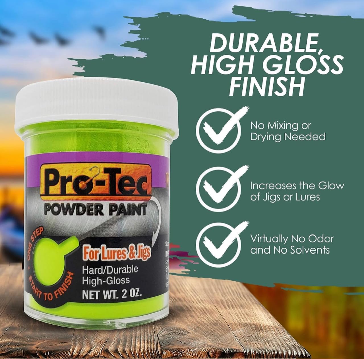 BT Outdoors Pro-Tec powder paint melts cleanly when heated for quick coating