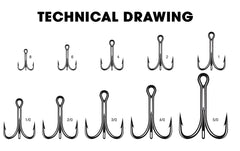 BT Outdoors Rapala 9626 O'Shaughnessy treble hook in action showing hold and bite potential in saltwater