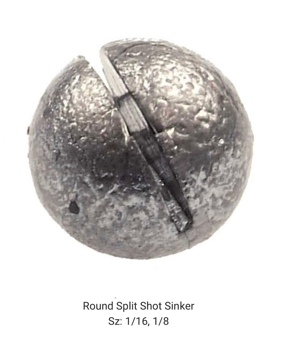 BT Outdoors Round Split Shot Sinker made in USA badge signaling reliable production.