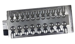 BT Outdoors Round Split Shot Sinker mold-1127-SS-20-M2 view highlights durable aluminum construction.