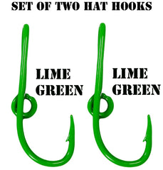 BT Outdoors two-pack lime green hat hooks add quick, stylish access
