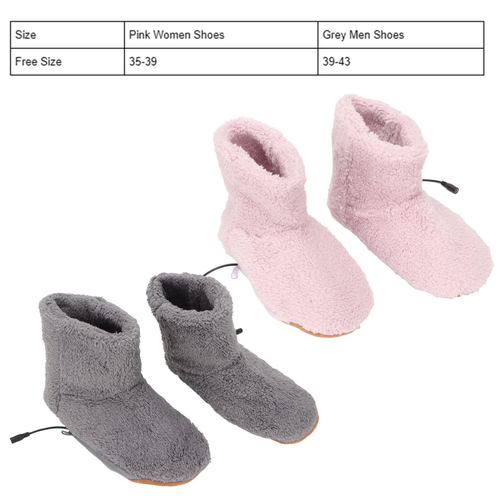 Buachois heated booties grey shown with inserts, ready for microwaving and warmth.