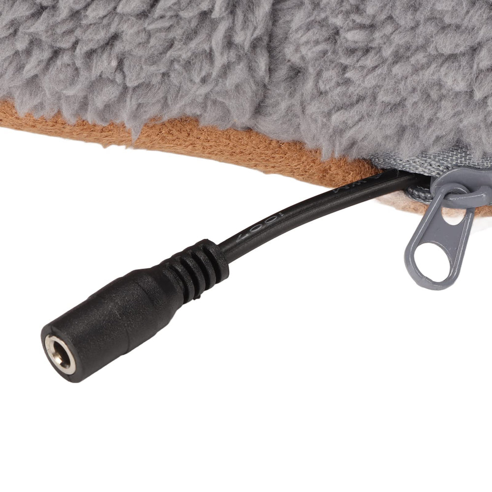 Buachois heated booties grey use scenario demonstrating dry indoor warmth.