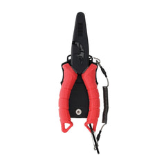 BUBBA forged fishing pliers with compact crimp cutouts for quick lure work