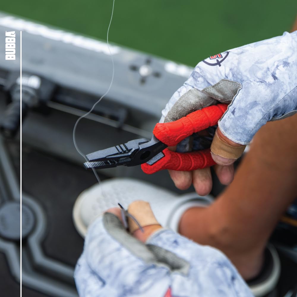 BUBBA corrosion-resistant coating protects pliers in harsh water.