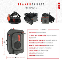 BUBBA Seaker Series hip pack adjustable belt close-up for comfortable all-day wear