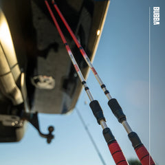BUBBA Tidal Casting Rod ergonomic grip designed for all-day comfort.