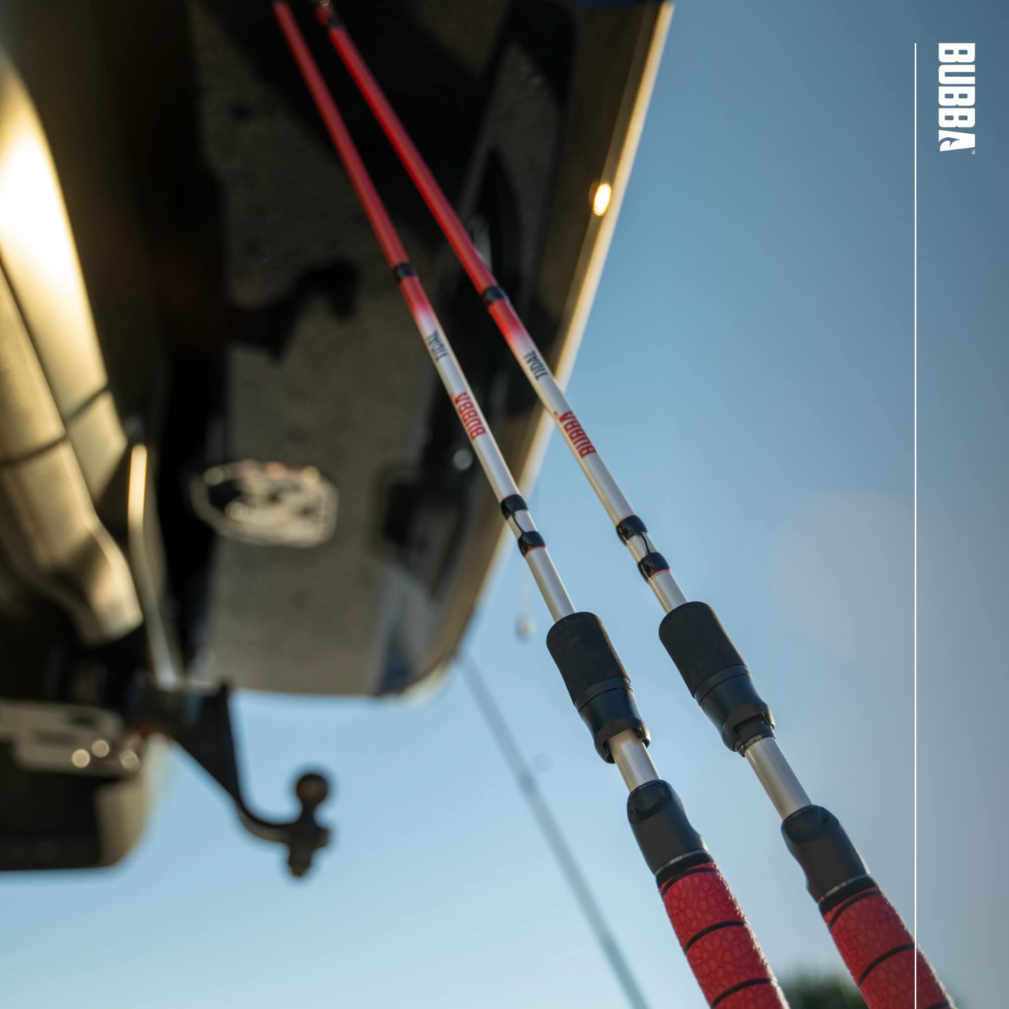 BUBBA Tidal casting rod shows medium power and fast action for quick response
