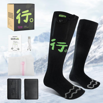 Bubbacare heated socks in-pack presentation showing comfortable packaging