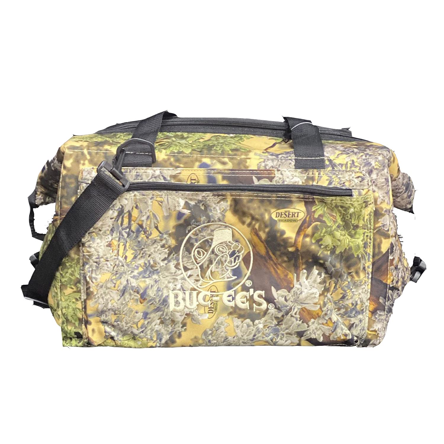 Buc-ee's travel cooler bag with leak-proof exterior ready for road trips