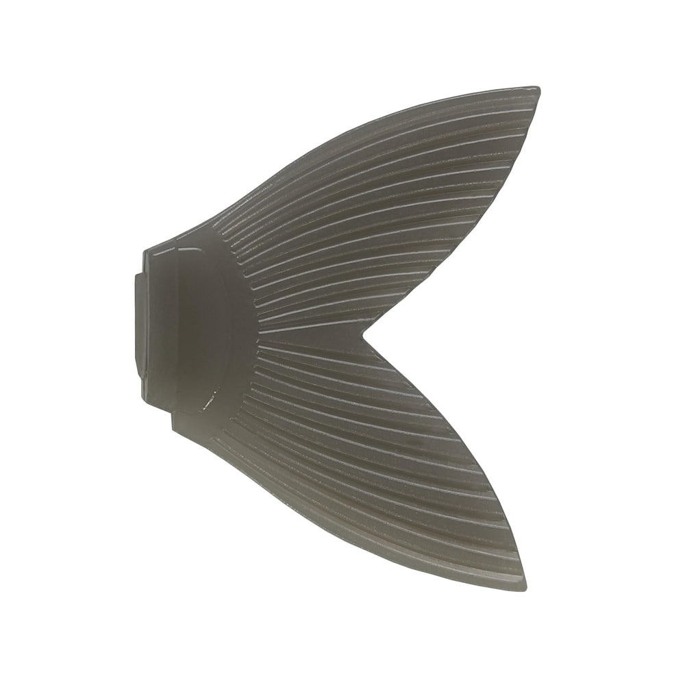 Bucca Brand 6-inch Trick Shad replacement tail in smoke grey for quick lure customization