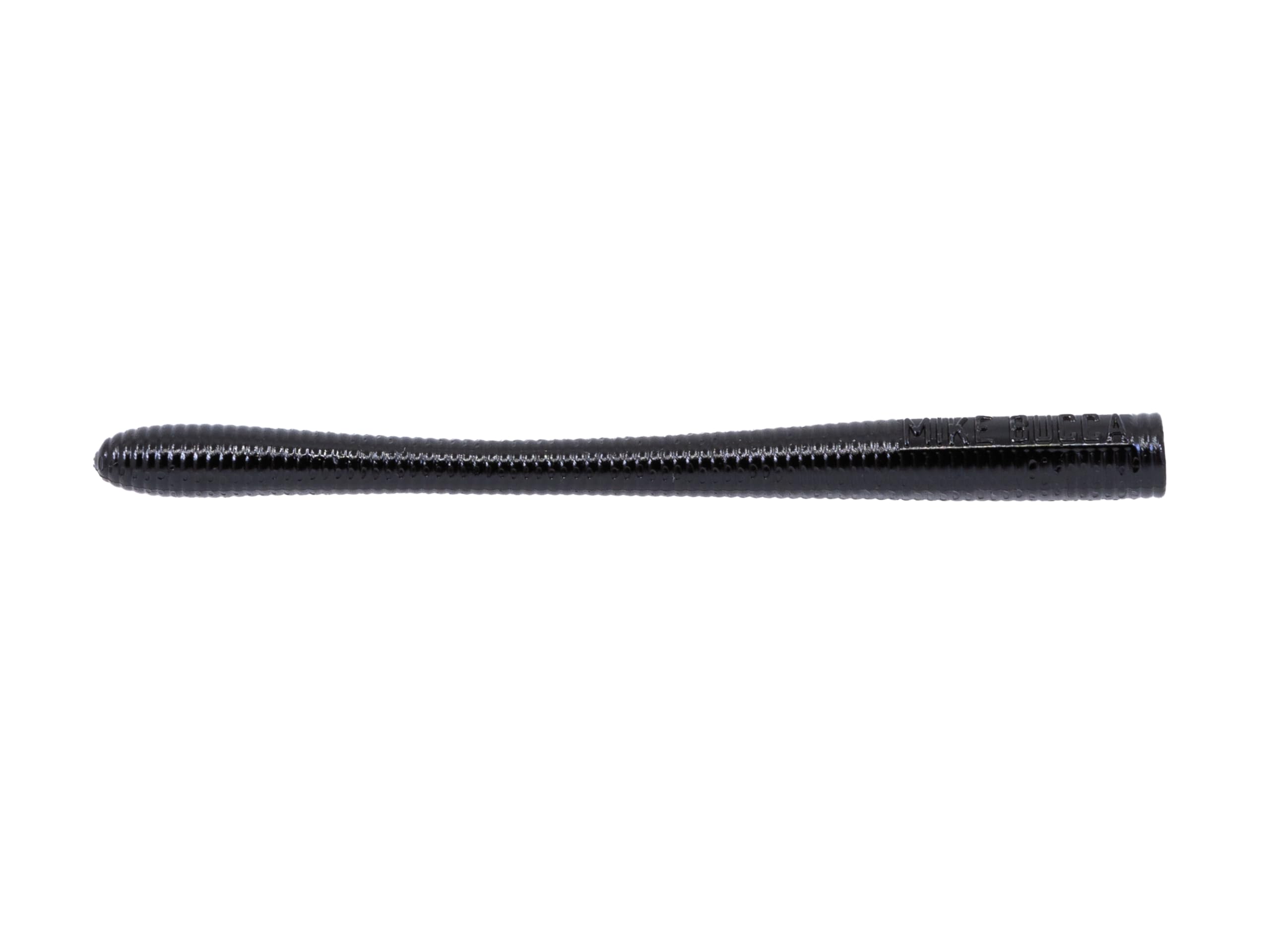 Bucca Brand Baby Bull Rat 3.25in Black full view, lifelike topwater lure for bass