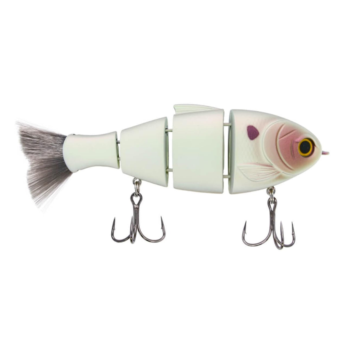 Bucca Brand BUCCA Bull Shad 5-inch Pearl Bone swimbait with lifelike action for big bass