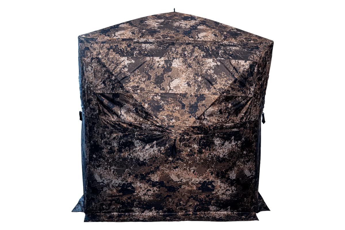 Buck Bourbon Rack House 150+ silent windows enable stealthy hunting setups.